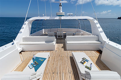 Sun deck complete