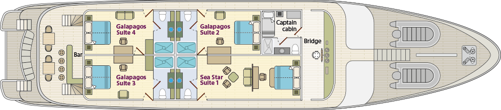 GALAPAGOS SEA STAR UPPER DECK