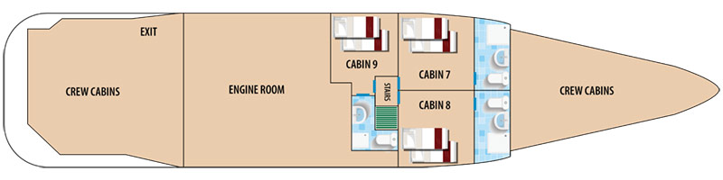 DANUBIO AZUL DIVING LOWER DECK