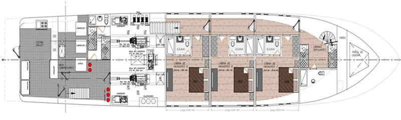 TIBURON EXPLORER LOWER DECK