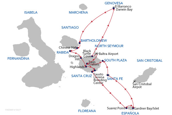 EAST - 8 Days Cruise