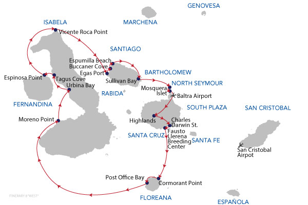 WEST - 8 Days Cruise