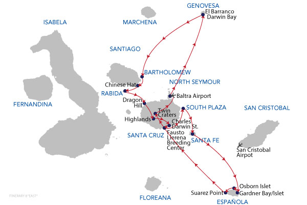 EAST - 8 Days Cruise