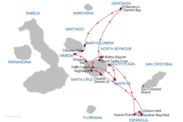 EAST - 8 Days Cruise