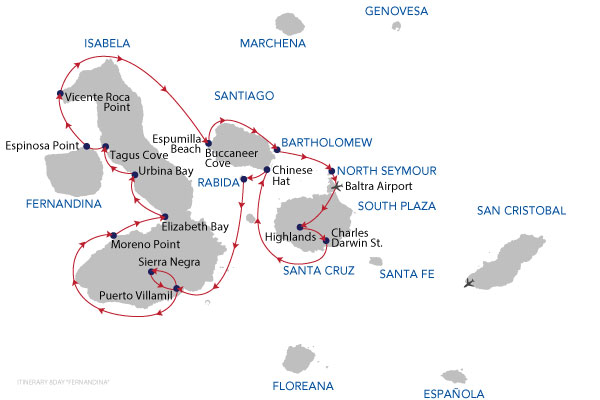 FERNANDINA - 8 Days Cruise FERNANDINA - 8 Days Cruise